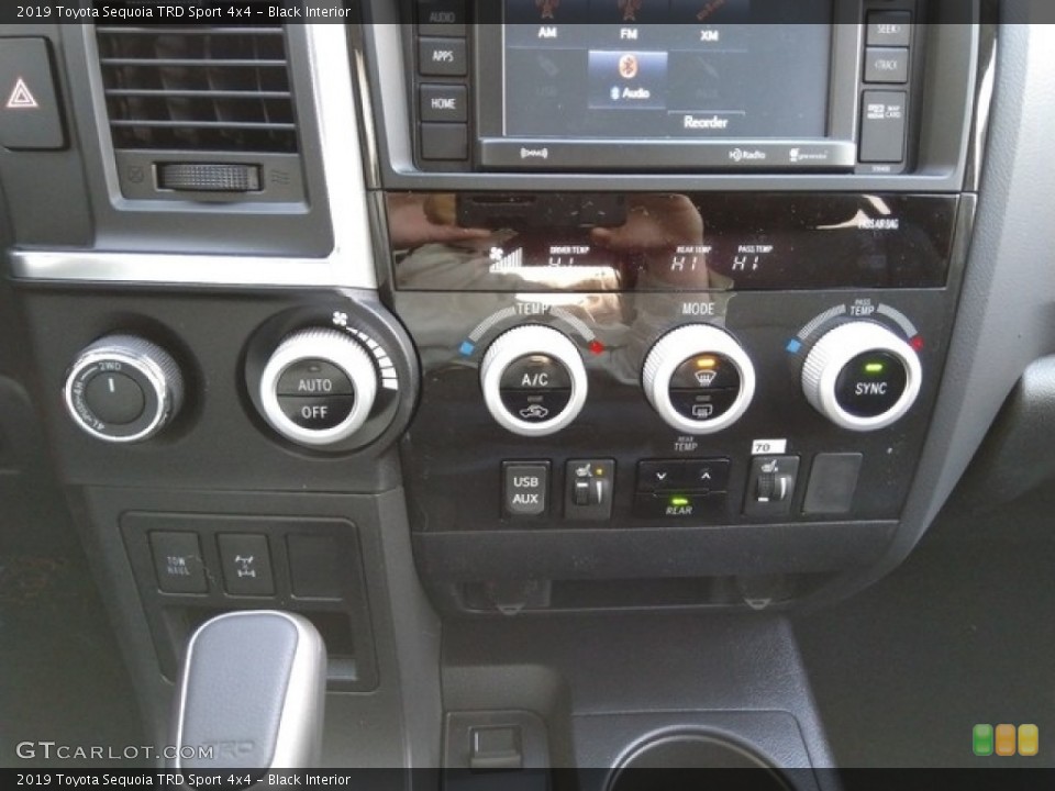 Black Interior Controls for the 2019 Toyota Sequoia TRD Sport 4x4 #130668992
