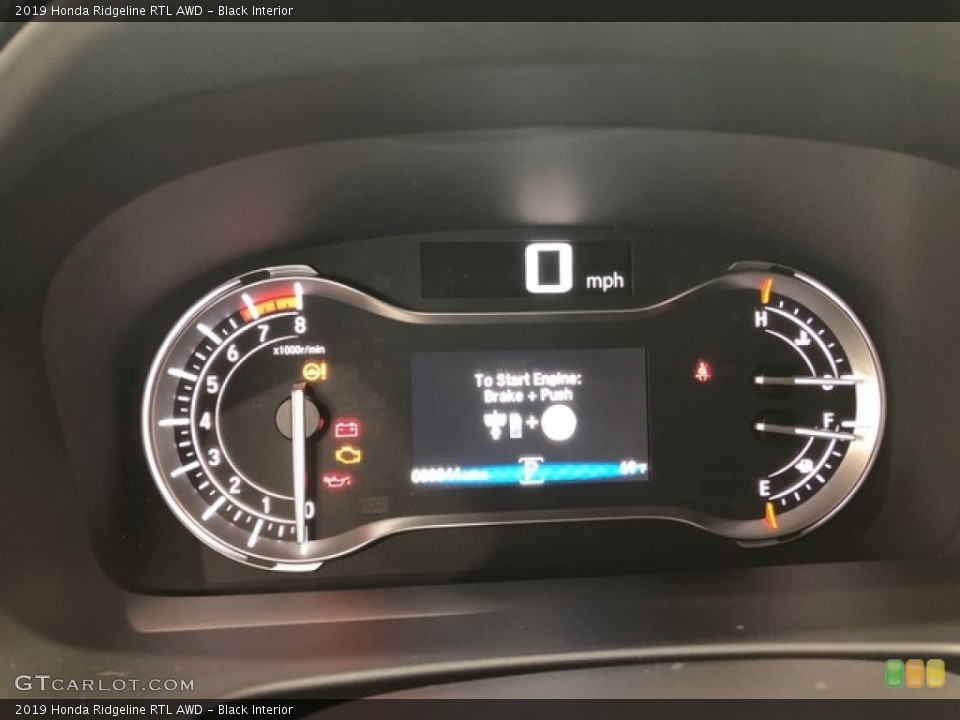 Black Interior Gauges for the 2019 Honda Ridgeline RTL AWD #130673726