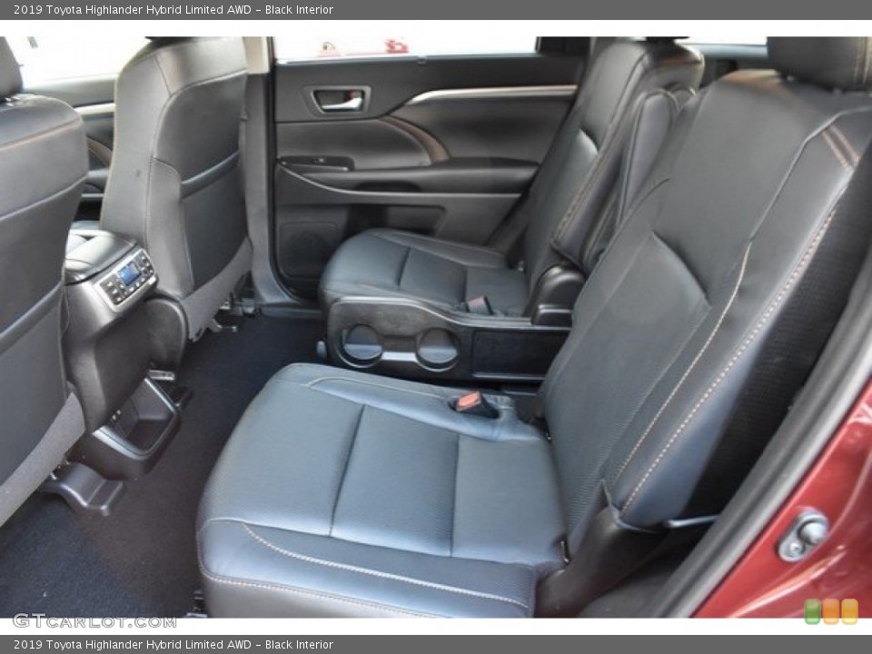 Black Interior Rear Seat for the 2019 Toyota Highlander Hybrid Limited AWD #130676060