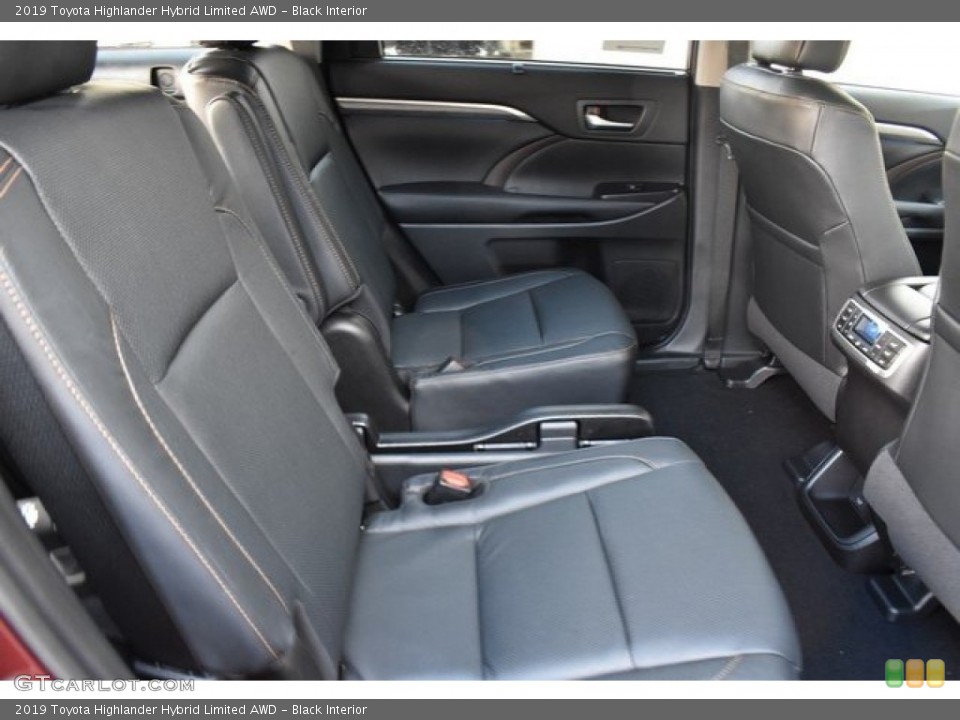 Black Interior Rear Seat for the 2019 Toyota Highlander Hybrid Limited AWD #130676138