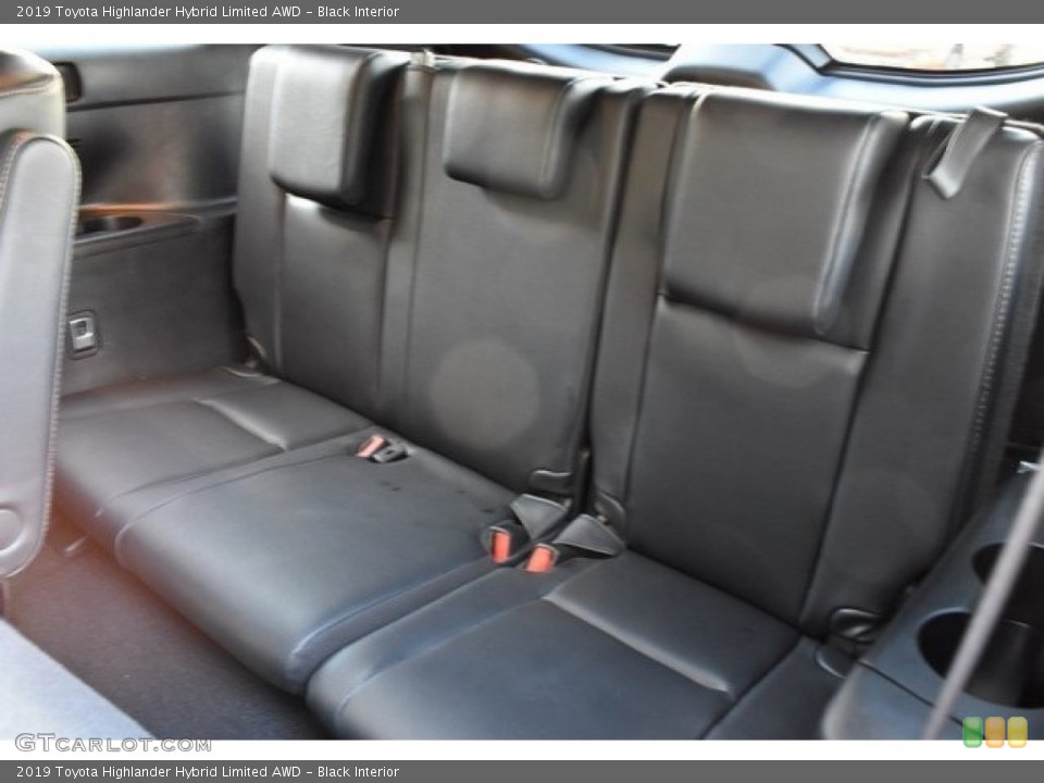 Black Interior Rear Seat for the 2019 Toyota Highlander Hybrid Limited AWD #130676194