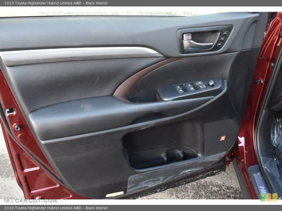 Black Interior Door Panel for the 2019 Toyota Highlander Hybrid Limited AWD #130676213