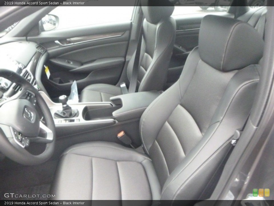 Black Interior Front Seat For The 2019 Honda Accord Sport