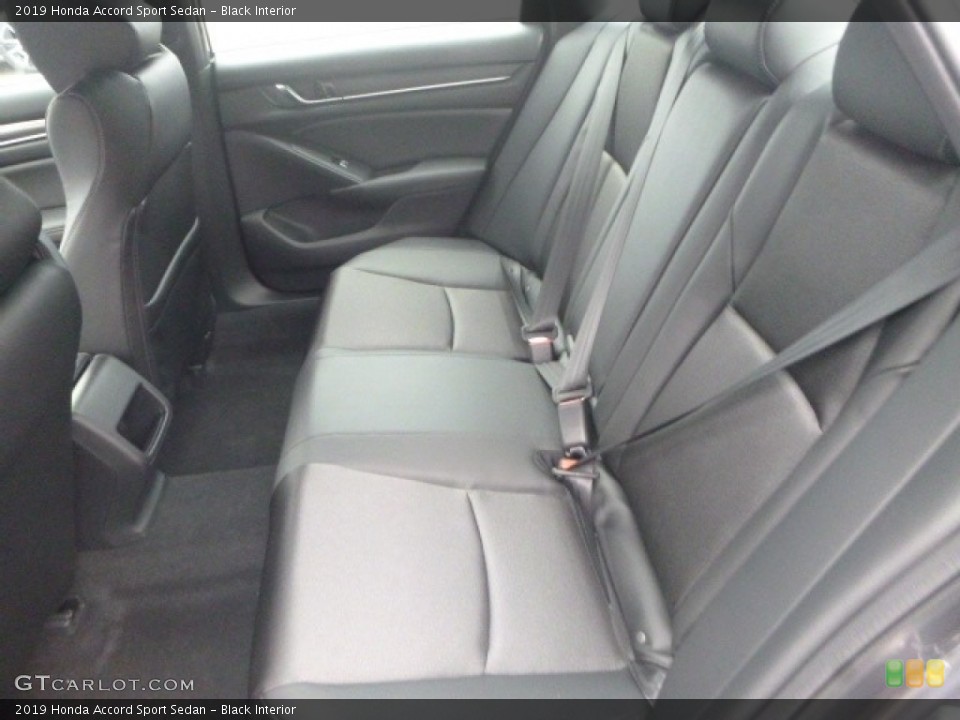 Black Interior Rear Seat for the 2019 Honda Accord Sport Sedan #130676684