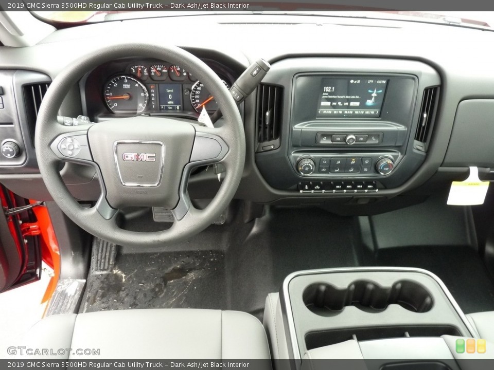 Dark Ash/Jet Black Interior Dashboard for the 2019 GMC Sierra 3500HD Regular Cab Utility Truck #130685692