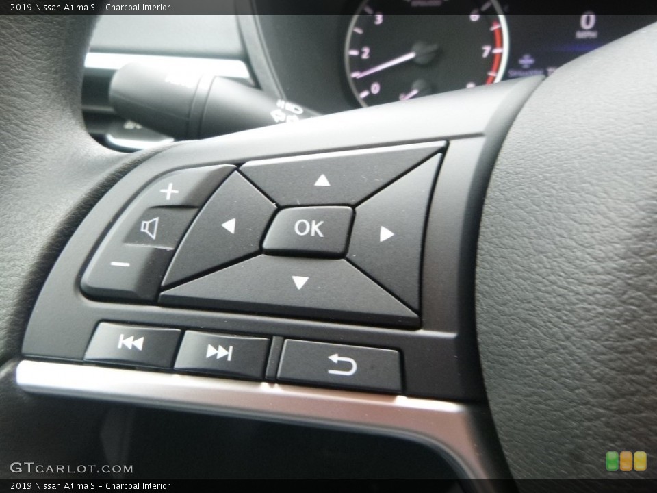 Charcoal Interior Steering Wheel for the 2019 Nissan Altima S #130685869