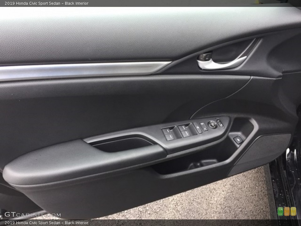 Black Interior Door Panel for the 2019 Honda Civic Sport Sedan #130686943