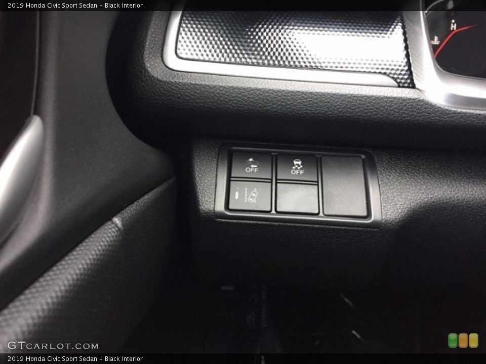 Black Interior Controls for the 2019 Honda Civic Sport Sedan #130687117