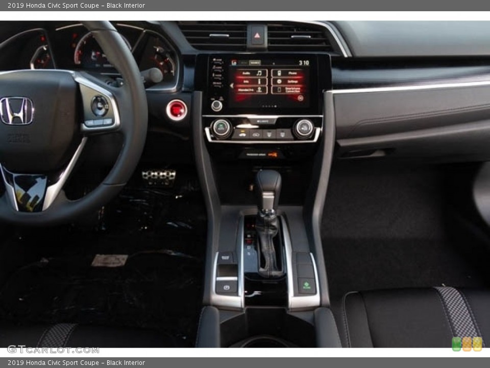 Black Interior Dashboard for the 2019 Honda Civic Sport Coupe #130688341