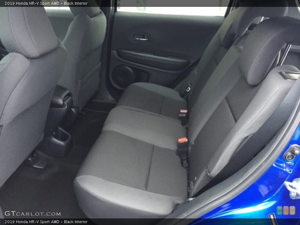 Black Interior Rear Seat for the 2019 Honda HR-V Sport AWD #130688443