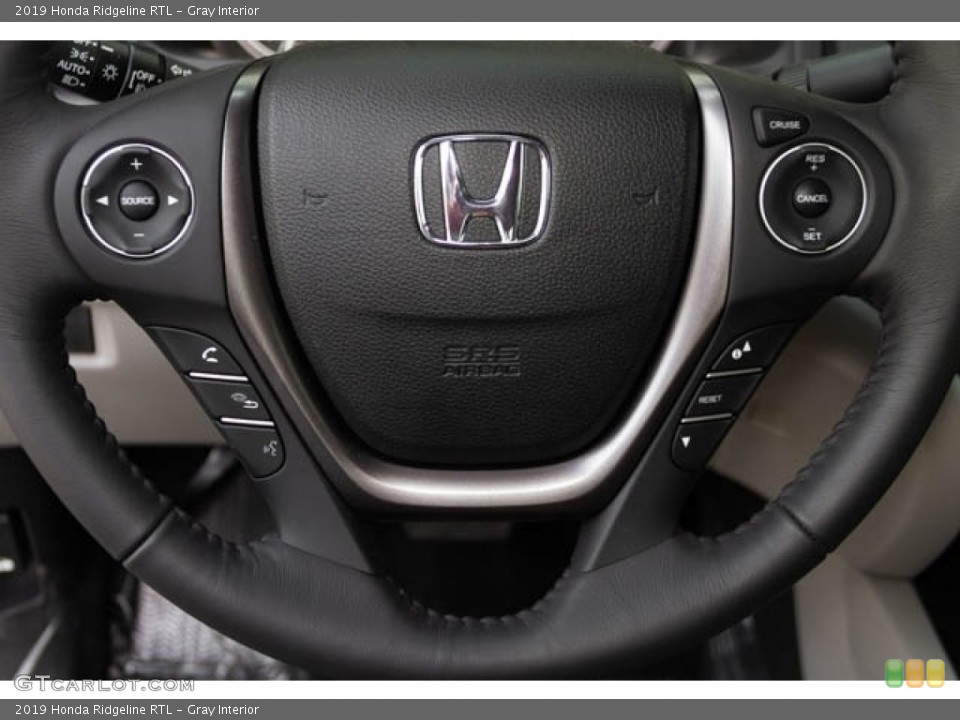 Gray Interior Steering Wheel for the 2019 Honda Ridgeline RTL #130691878