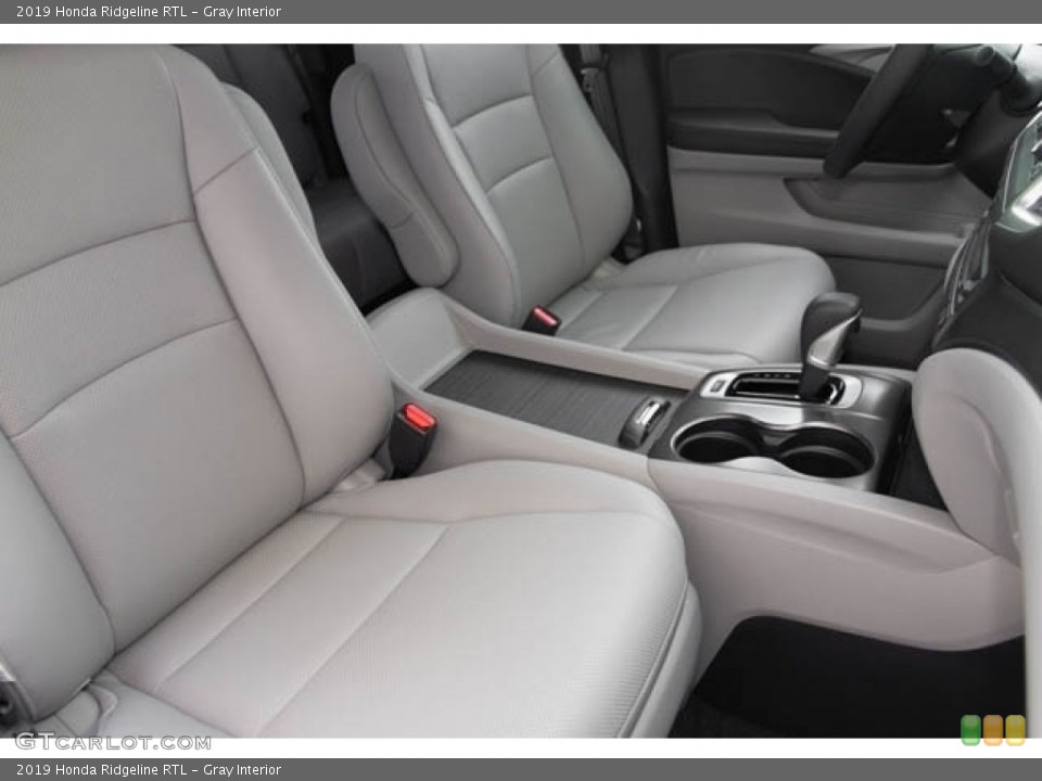 Gray 2019 Honda Ridgeline Interiors