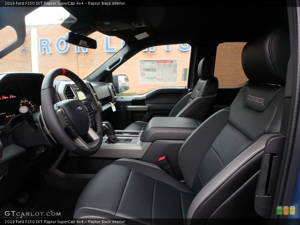 Raptor Black Interior Front Seat for the 2019 Ford F150 SVT Raptor SuperCab 4x4 #130692751