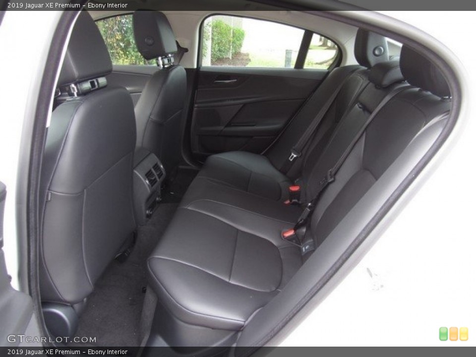 Ebony Interior Rear Seat for the 2019 Jaguar XE Premium #130696960