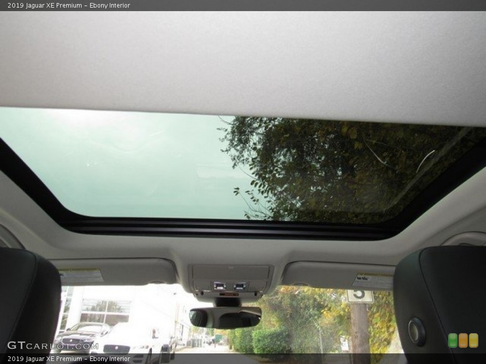 Ebony Interior Sunroof for the 2019 Jaguar XE Premium #130697032