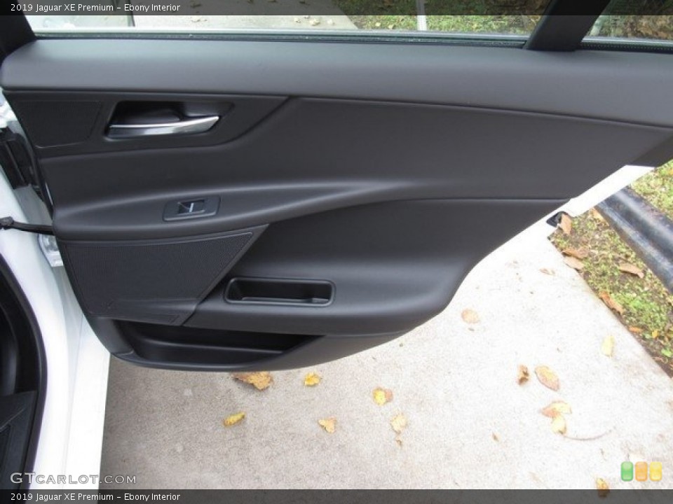 Ebony Interior Door Panel for the 2019 Jaguar XE Premium #130697098