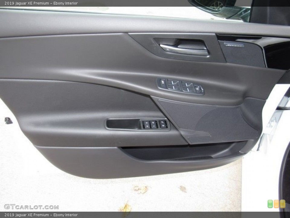 Ebony Interior Door Panel for the 2019 Jaguar XE Premium #130697134