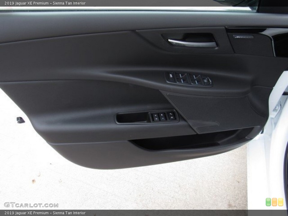 Sienna Tan Interior Door Panel for the 2019 Jaguar XE Premium #130697776