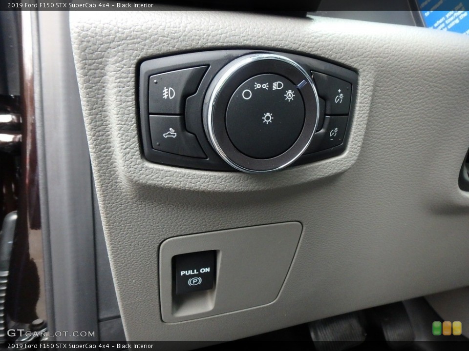 Black Interior Controls for the 2019 Ford F150 STX SuperCab 4x4 #130697836