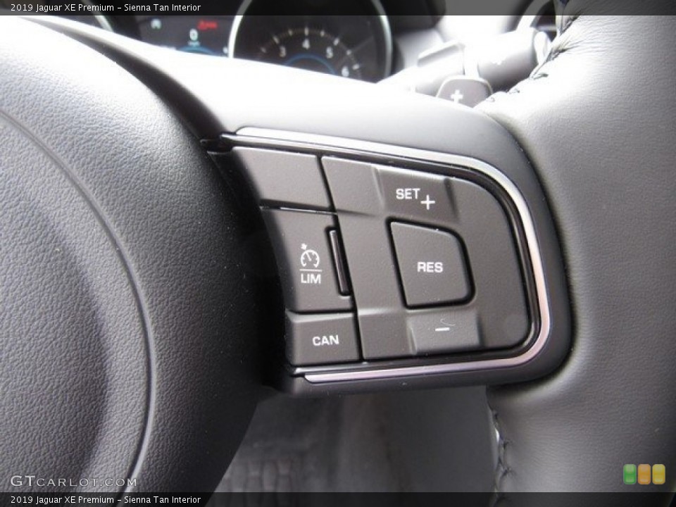 Sienna Tan Interior Steering Wheel for the 2019 Jaguar XE Premium #130697845
