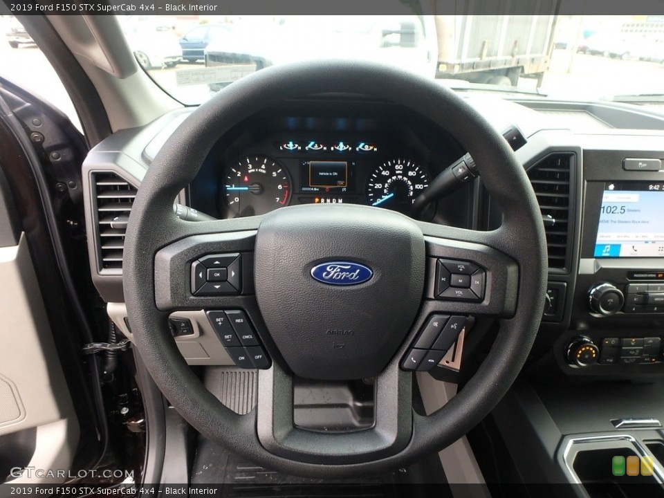 Black Interior Steering Wheel for the 2019 Ford F150 STX SuperCab 4x4 #130697860