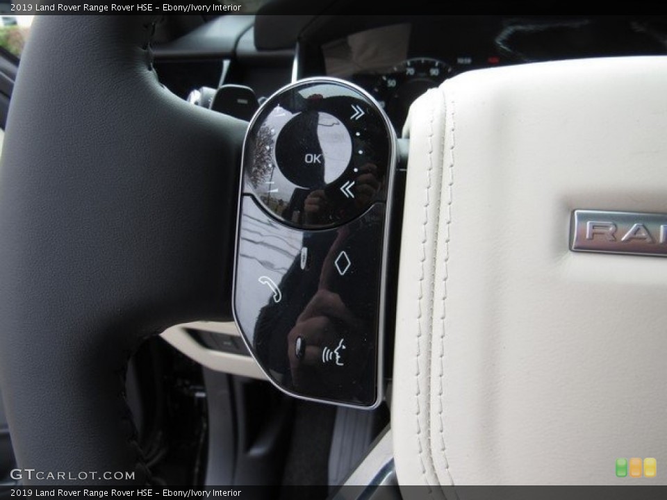 Ebony/Ivory Interior Steering Wheel for the 2019 Land Rover Range Rover HSE #130698538