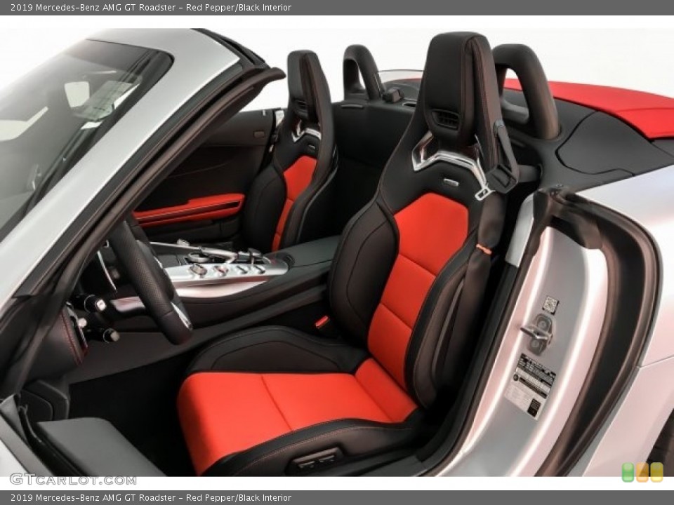 Red Pepper/Black Interior Front Seat for the 2019 Mercedes-Benz AMG GT Roadster #130711277