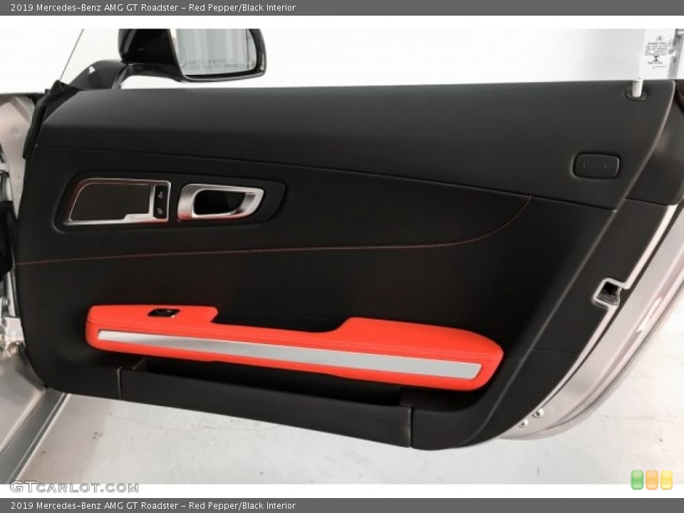 Red Pepper/Black Interior Door Panel for the 2019 Mercedes-Benz AMG GT Roadster #130711502