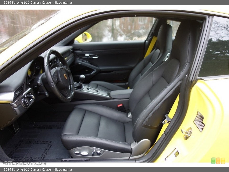 Black Interior Front Seat for the 2016 Porsche 911 Carrera Coupe #130712204