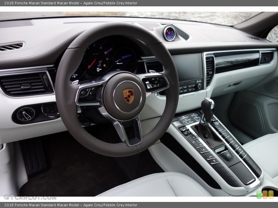 Agate Grey/Pebble Grey Interior Steering Wheel for the 2018 Porsche Macan  #130713963