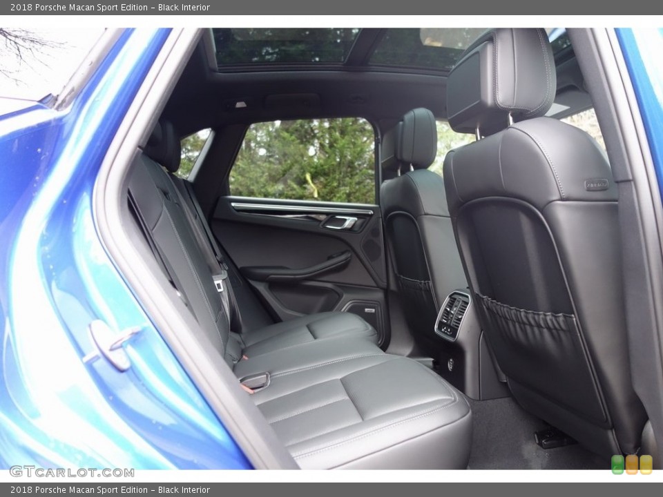 Black Interior Rear Seat for the 2018 Porsche Macan Sport Edition #130713966