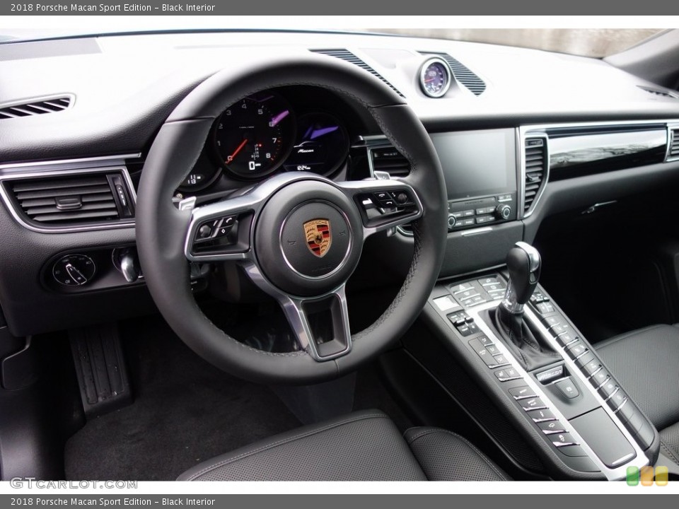 Black Interior Steering Wheel for the 2018 Porsche Macan Sport Edition #130713990