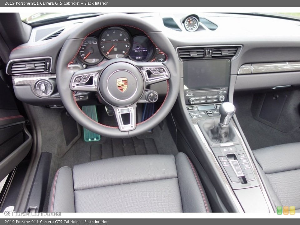 Black Interior Dashboard for the 2019 Porsche 911 Carrera GTS Cabriolet #130714983
