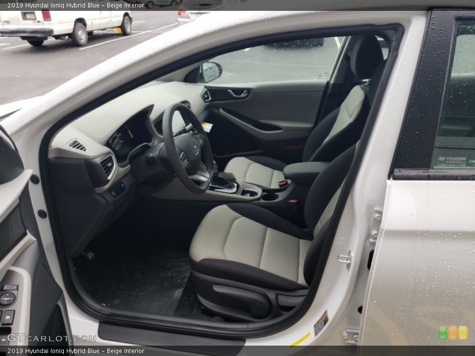 Beige Interior Photo for the 2019 Hyundai Ioniq Hybrid Blue #130715942