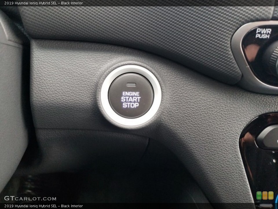 Black Interior Controls for the 2019 Hyundai Ioniq Hybrid SEL #130716593