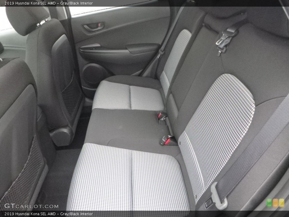 Gray/Black Interior Rear Seat for the 2019 Hyundai Kona SEL AWD #130731224