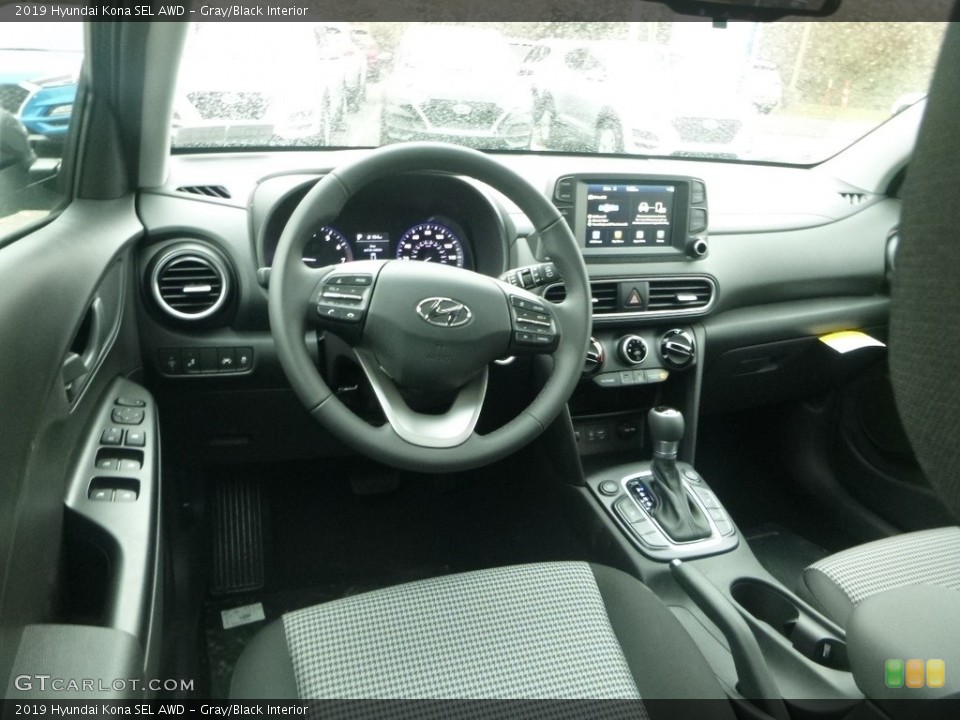 Gray/Black Interior Dashboard for the 2019 Hyundai Kona SEL AWD #130731239