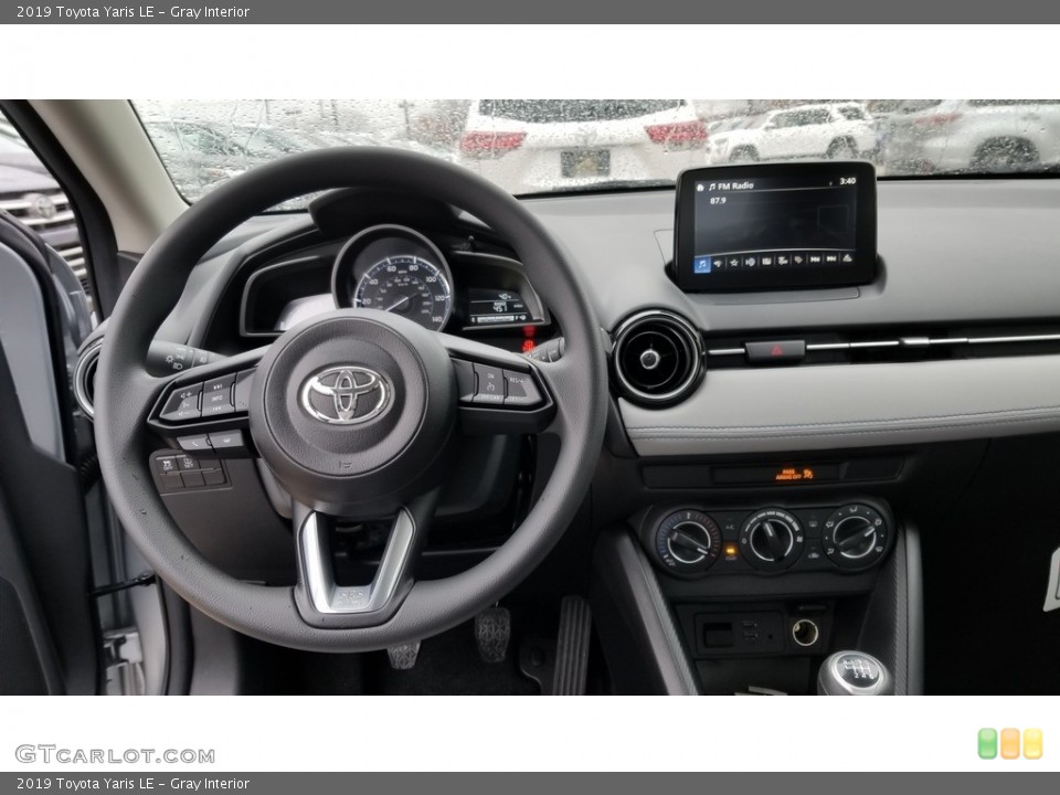 Gray Interior Dashboard for the 2019 Toyota Yaris LE #130734416