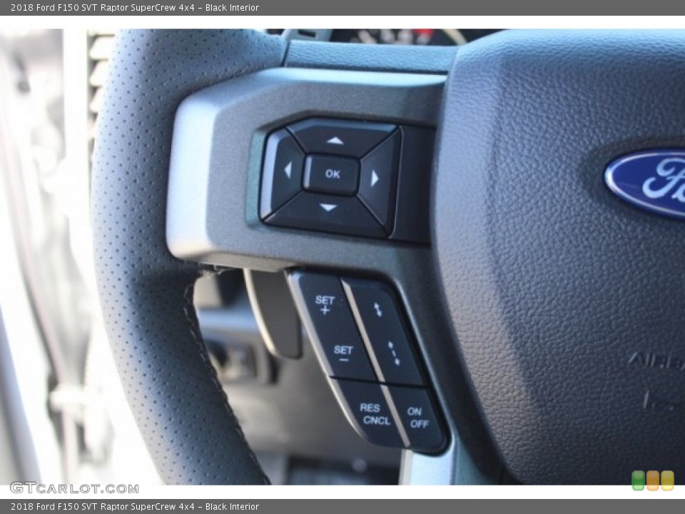 Black Interior Steering Wheel for the 2018 Ford F150 SVT Raptor SuperCrew 4x4 #130739375