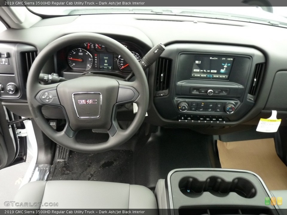 Dark Ash/Jet Black Interior Dashboard for the 2019 GMC Sierra 3500HD Regular Cab Utility Truck #130739609