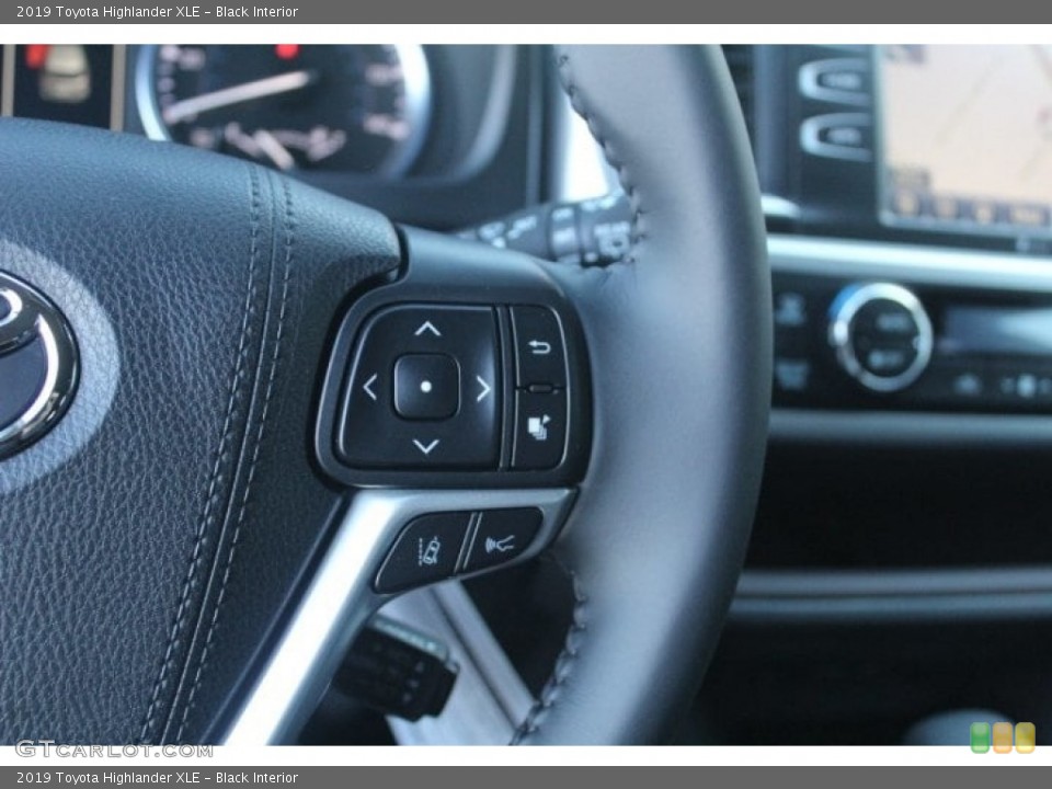 Black Interior Steering Wheel for the 2019 Toyota Highlander XLE #130746450