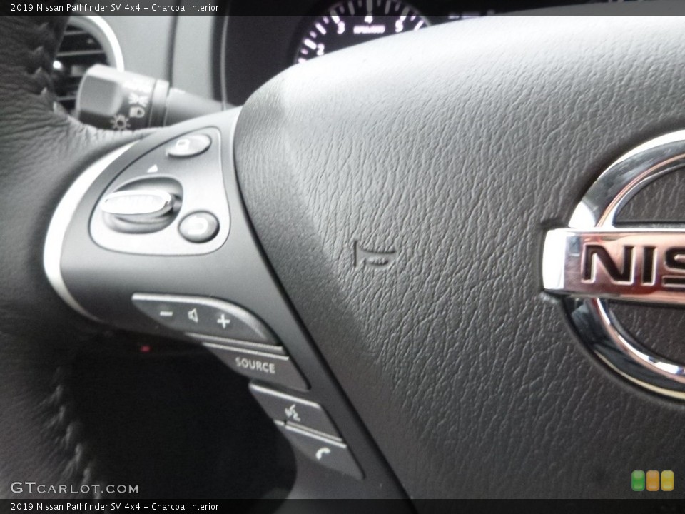 Charcoal Interior Steering Wheel for the 2019 Nissan Pathfinder SV 4x4 #130746975