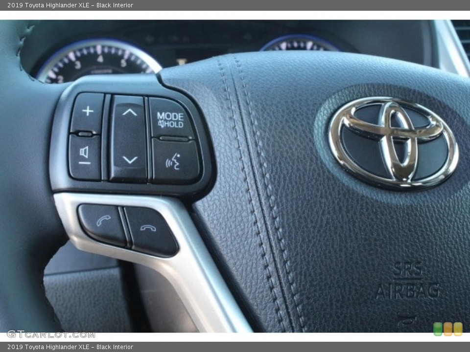 Black Interior Steering Wheel for the 2019 Toyota Highlander XLE #130747494