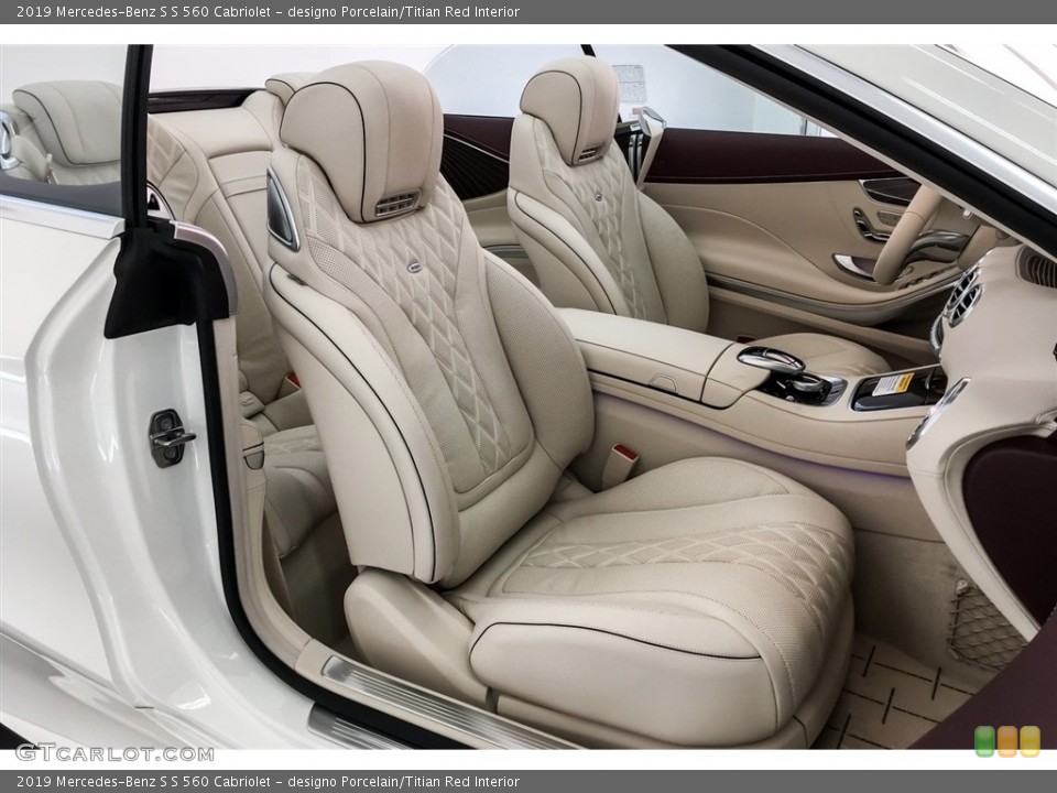 designo Porcelain/Titian Red Interior Photo for the 2019 Mercedes-Benz S S 560 Cabriolet #130748844