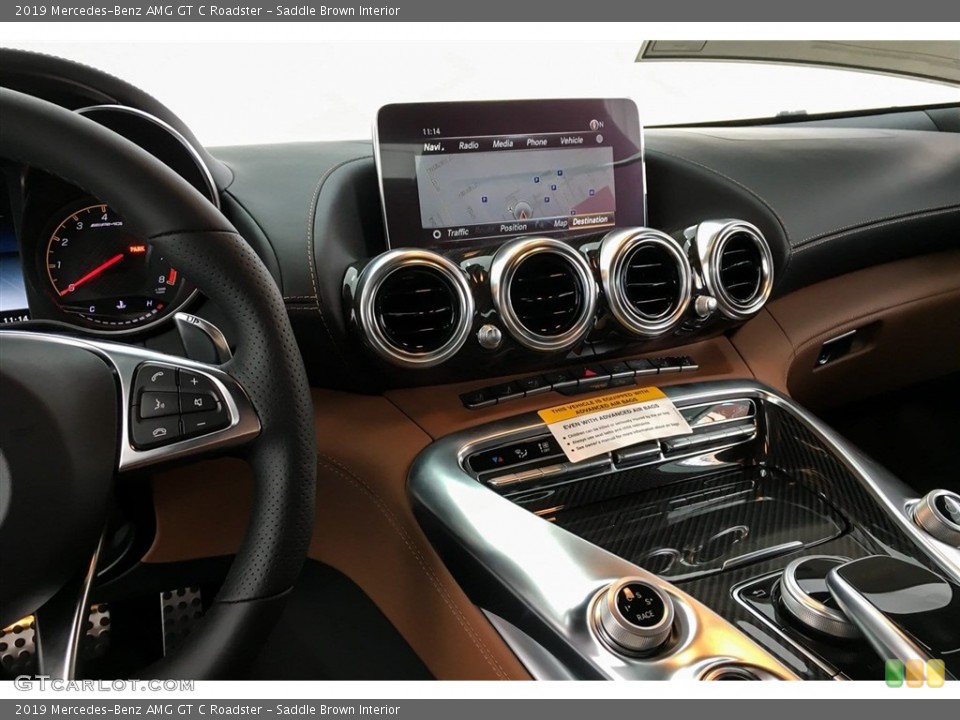 Saddle Brown Interior Controls for the 2019 Mercedes-Benz AMG GT C Roadster #130749717