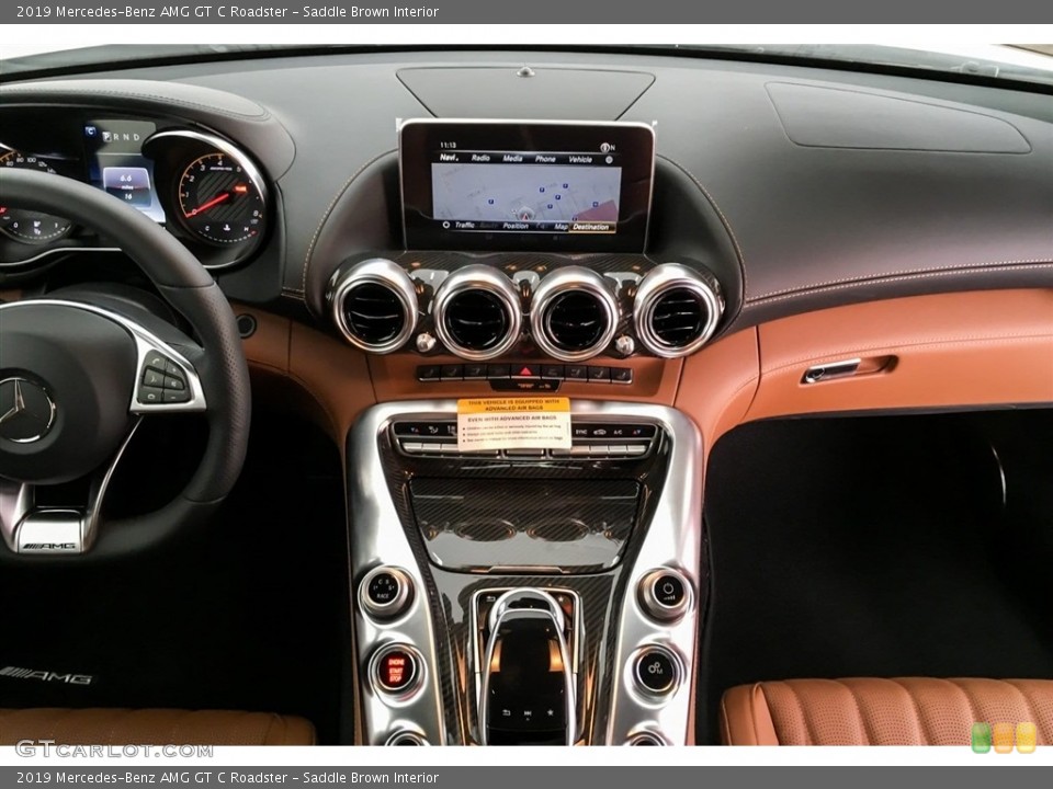 Saddle Brown Interior Dashboard for the 2019 Mercedes-Benz AMG GT C Roadster #130749999