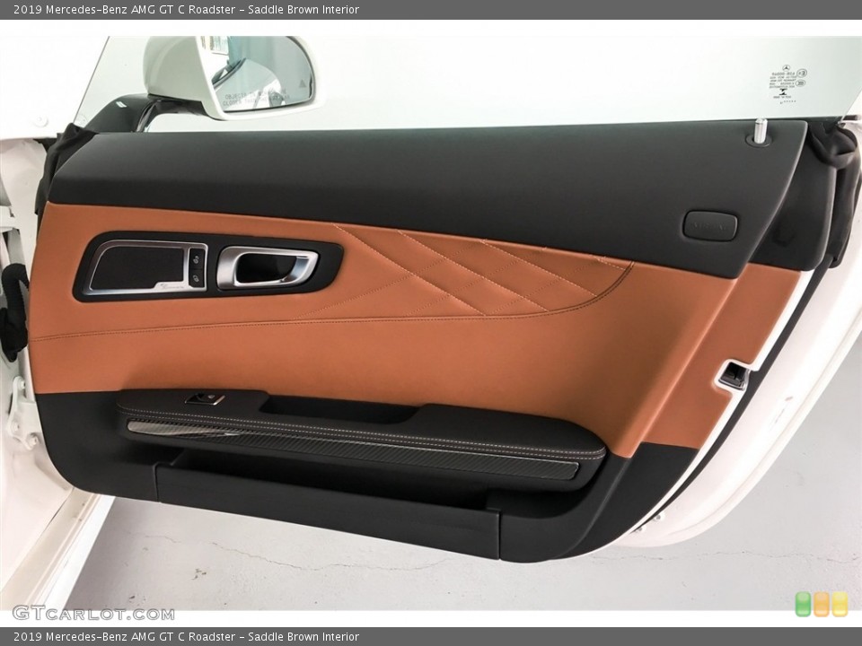 Saddle Brown Interior Door Panel for the 2019 Mercedes-Benz AMG GT C Roadster #130750344