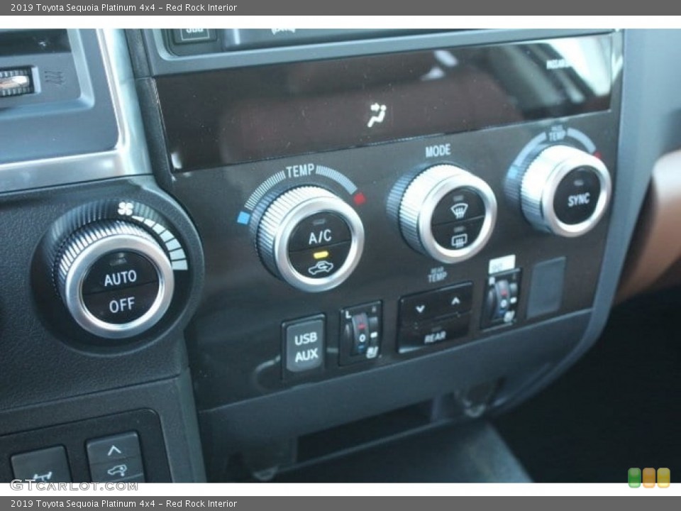 Red Rock Interior Controls for the 2019 Toyota Sequoia Platinum 4x4 #130751007
