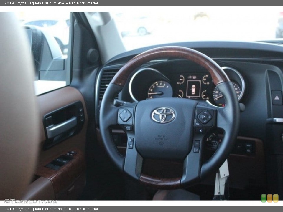 Red Rock Interior Steering Wheel for the 2019 Toyota Sequoia Platinum 4x4 #130751250