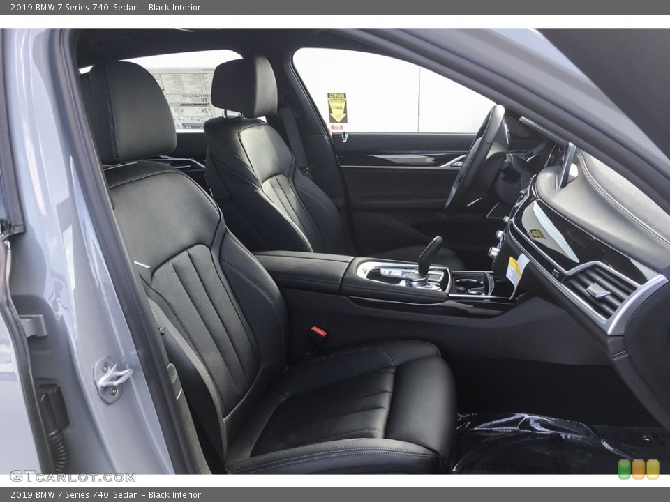 Black Interior Front Seat for the 2019 BMW 7 Series 740i Sedan #130753626